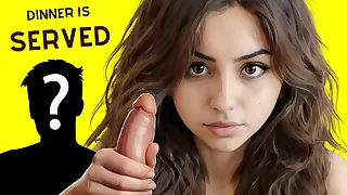 Second-rate Latina jail-bait gives big dick handjob with suprise (AI-3D-ASMR)